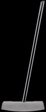 Load image into Gallery viewer, Bell V 450 Upright Lie Jumbo-Oversize Golf Putter - Pendulum Style, Matte Silver, Right Hand