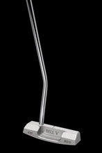 Load image into Gallery viewer, Bell V 450 Full Offset Midsize "Heel-Toe-Weighted" Blade Golf Putter - Matte Silver Finish "Right Hand"