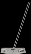 Load image into Gallery viewer, Bell 360 No Offset Standard Blade Center Shaft Putter - Matte Silver/Left Hand