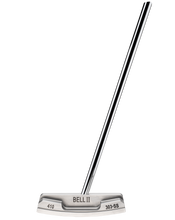 Load image into Gallery viewer, Bell II N-410 Left Hand No Offset Oversize Center Shaft Blade Putter - &quot;Matte Silver Finish&quot; Left Hand
