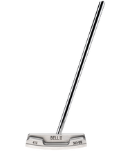 Load image into Gallery viewer, Bell II 410 No Offset Oversize Center Shaft Blade Putter - Matte Silver/Left Hand