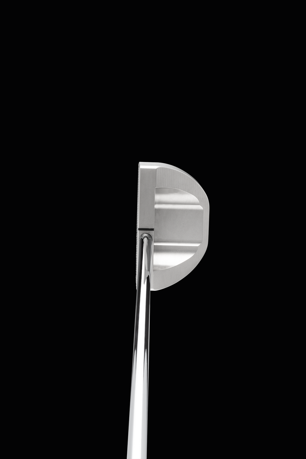 Bell IV SS-390 Left Hand Side Saddle Full Mallet Face-On Broom Style Matte Putter - 