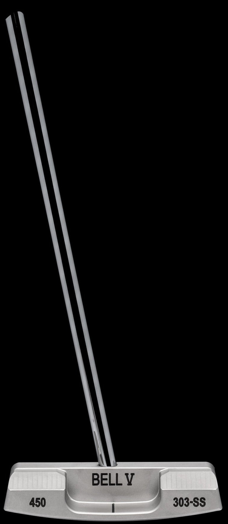 Bell V 450 Long No-Anchor Belly Putter - Matte Silver, Left Hand