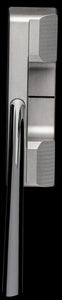 Bell V 450 Long Face-On No-Anchor Belly Style Broomstick Sternum "Matte Silver" Putter "Right Hand"