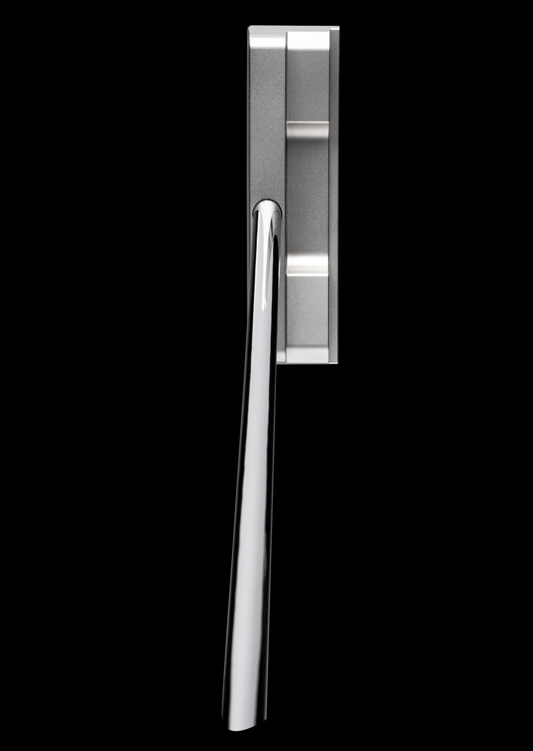 Bell II N-410 No Offset Oversize Center Shaft Blade Putter - Right Hand, Matte Silver Finish